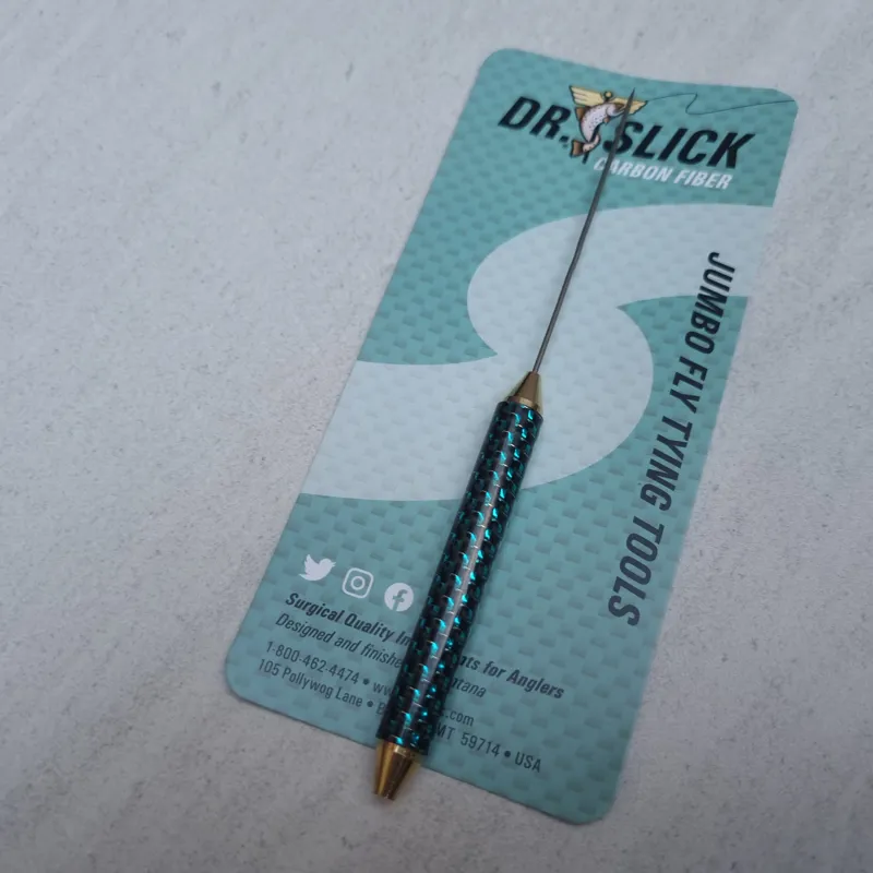 Dr.Slick JUMBO Carbon Fiber Handle Bodkin with Half Hitch Tool